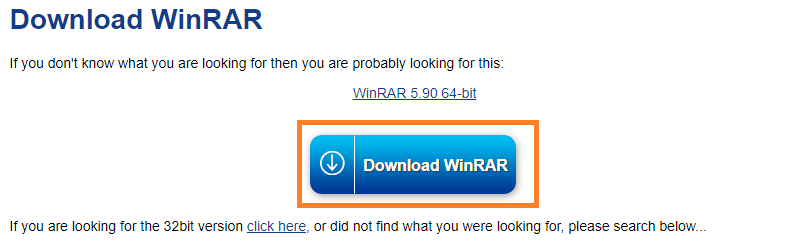 Download WinRAR button